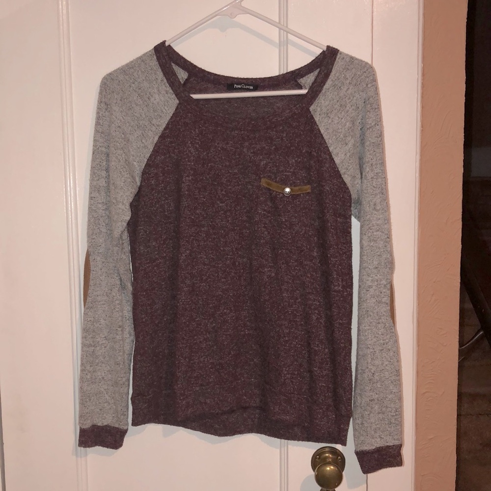 Pink Clover Long Sleeve Top